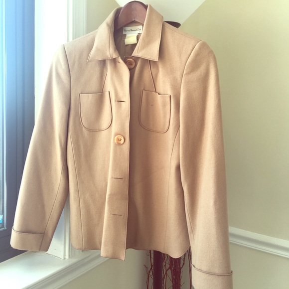 Harve Benard wool hunting jacket blazer tan - Picture 5 of 5